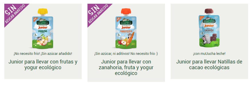 Las bolsas Junior para llevar tienen un tapón, que también es un juguete
